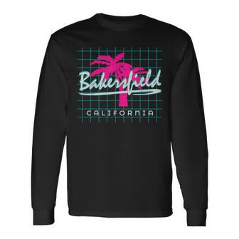 Bakersfield California T Vintage Ca Souvenir Long Sleeve T-Shirt - Monsterry UK