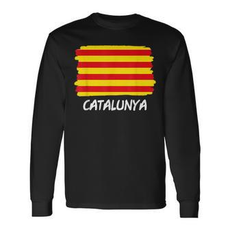Bandera Cataluña Bandera Catalunya Camiseta de manga larga - Regaloses