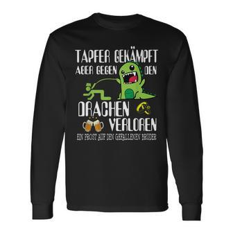 With Bapfer Fighter Dragon Poltern Stag Night Black S Langarmshirts - Seseable