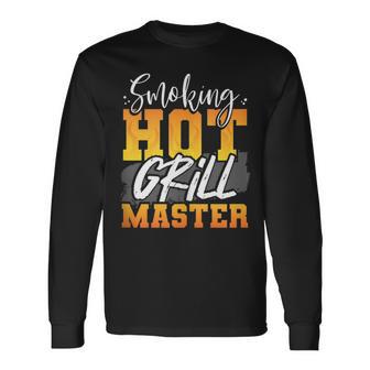 Barbecue Bbq Smoking Hot Grill Master Long Sleeve T-Shirt - Monsterry DE