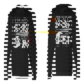 Baseball Brother I'm Not Just His Bro I'm His Number One Fan Long Sleeve T-Shirt | Seseable FR