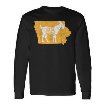 Basketball Greatest Of All Time Goat Number 22 Long Sleeve T-Shirt | Mazezy AU