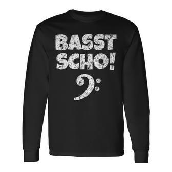 Bass Scho Vintage Bassist S Langarmshirts - Seseable