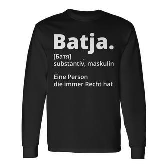 Batja Papaateratertag Russland Russisch Russe Langarmshirts - Seseable