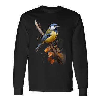 Baum Natur Kohlmeise Geschenk Langarmshirts - Seseable