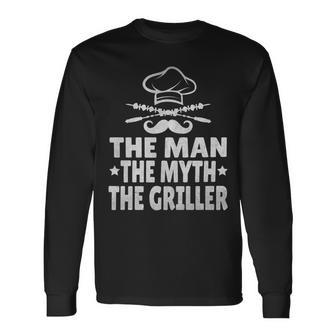 Bbq Der Mann Der Mythos Der Griller Lustiger Papaatertag Langarmshirts - Geschenkecke