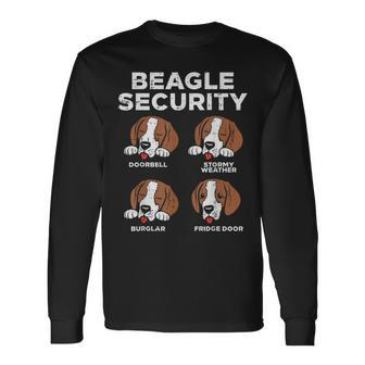 Beagle Security Pet Dog Lover Owner Women Long Sleeve T-Shirt - Monsterry UK