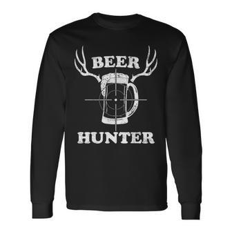 Beer Hunter T Craft Beer Lover Long Sleeve T-Shirt | Mazezy