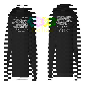 Belize Tropical Beach Belize Surf Long Sleeve T-Shirt - Thegiftio