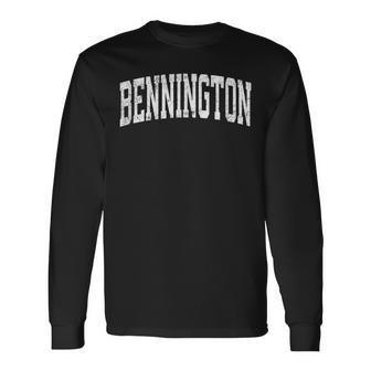 Bennington Vermont Vt Vintage Sports Langarmshirts - Seseable