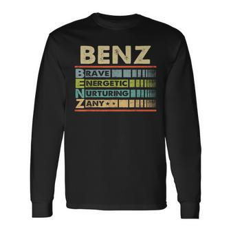 Benz Family Name Benz Last Name Team Long Sleeve T-Shirt - Seseable