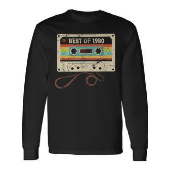 Best Of 1980 Cool 44 Year Old Bday 44Th Birthday Women Long Sleeve T-Shirt - Monsterry DE