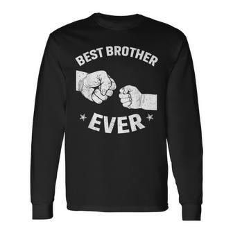 Best Brother Ever Fist-Bump Father's Day Family Matching Long Sleeve T-Shirt - Thegiftio UK