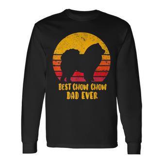 Best Chow Chow Dad Ever Father Long Sleeve T-Shirt - Monsterry