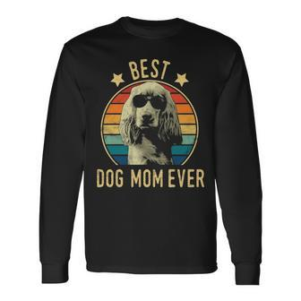 Best Dog Mom Ever English Cocker Spaniel Mother's Day Long Sleeve T-Shirt | Mazezy CA