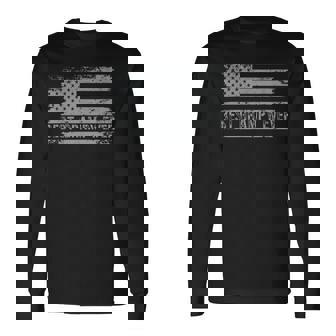 Best Grampy Ever With Us American Flag Fathers Day Dad Long Sleeve T-Shirt | Mazezy