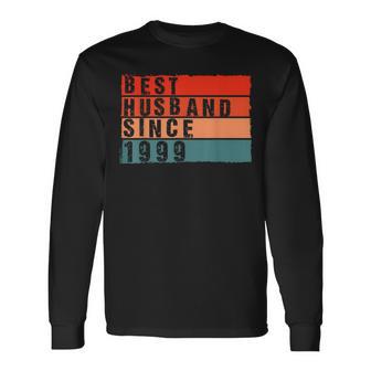 Best Husband Since 1999 Epic Couple 25Th Wedding Anniversary Long Sleeve T-Shirt - Monsterry CA