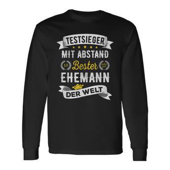 Best Husband Der Welt Test Winner Slogan Langarmshirts - Seseable