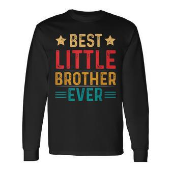 Best Little Brother Ever Announcement Brother Long Sleeve T-Shirt - Thegiftio UK