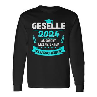 Bestandene Gesellenprüfung Gesellenbrief Azubi Geselle 2024 Langarmshirts - Seseable