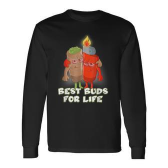 Beste Buds For Life Lighter And Joint Kiffer Kiffen Grass Langarmshirts - Seseable