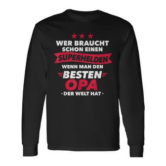 Beste Opa Superheld Langarmshirts, Humorvolles Design für Großväter - Seseable