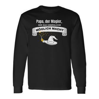 Beste Papaater Spruchatertag Papa Zauberer T Langarmshirts - Geschenkecke