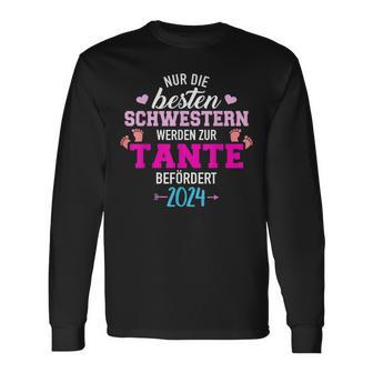 Beste Schwestern Werden Zur Tante Befördert 2024 Langarmshirts - Geschenkecke