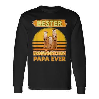 Bester Erdmännchen Papa Everatertag Erdmännchen Langarmshirts - Geschenkecke