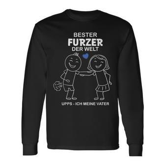 Bester Furzer Der Welt Upps Ich Meineater Papaatertag Langarmshirts - Geschenkecke