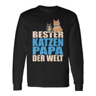 With Bester Katzenpapa Der Welt Langarmshirts - Geschenkecke