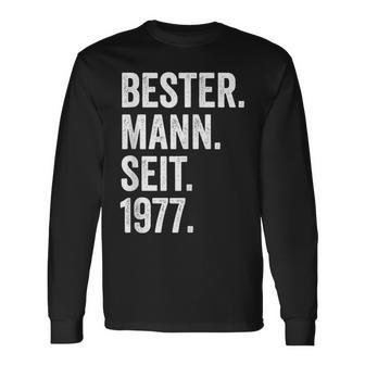 With Bester Mann Seit 1977 47 Hochzeitstag 47 Jahre Langarmshirts - Seseable