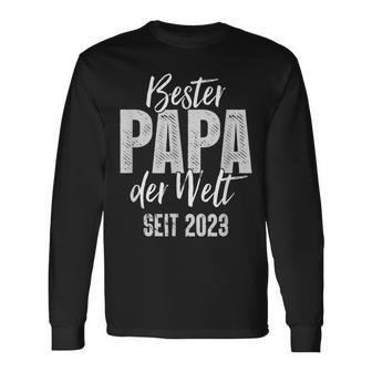 Bester Papa Der Welt Since 2023 Langarmshirts - Seseable