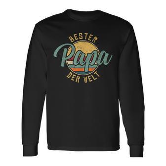 With Bester Papa Der Welt Retrointage Father Langarmshirts - Geschenkecke