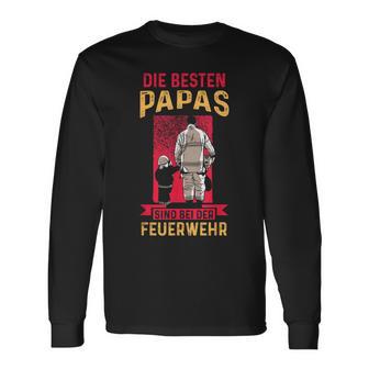 Bester Papa Feuerwehr Best Papa Fire Brigade Langarmshirts - Geschenkecke