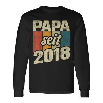 Bester Papa Seit 2018 German Langarmshirts - Geschenkecke