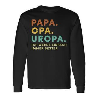 Bester Papa und Opa Retro Langarmshirts, Perfekt für Vatertag - Seseable