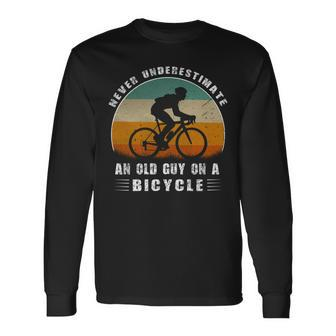 On A Bicycle Cycling Long Sleeve T-Shirt - Seseable