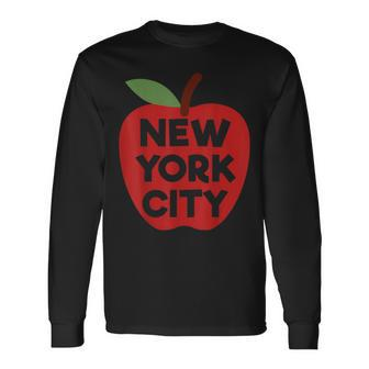 The Big Apple Is New York City Graphic Long Sleeve T-Shirt - Monsterry AU