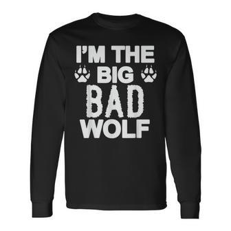 Big Bad And Wolf Wolves Werewolf Cool Dog Long Sleeve T-Shirt - Thegiftio UK