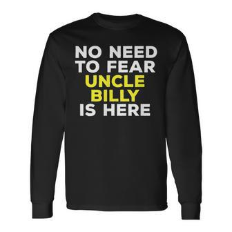 Billy Uncle Family Graphic Name Long Sleeve T-Shirt - Seseable