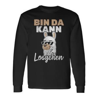 Bin Da Kann Losgehen Lama Alpaca Langarmshirts - Geschenkecke