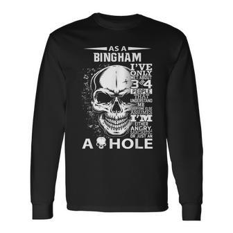 Bingham Definition Personalized Custom Name Loving Kind Long Sleeve T-Shirt - Monsterry