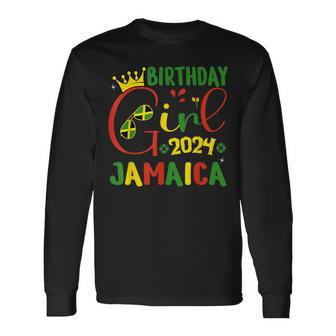 Birthday Jamaica Girls Trip 2024 Jamaica Birthday Squad Long Sleeve T-Shirt - Monsterry