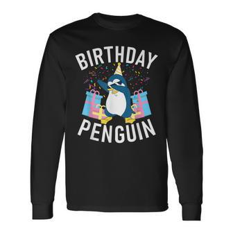 Birthday Penguin Birthday Long Sleeve T-Shirt - Seseable