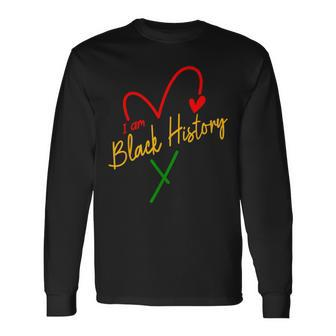 I Am Black History African Civil Rights Junenth Long Sleeve T-Shirt - Seseable