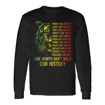 Black History -Black History Month Dream Like Martin Long Sleeve T-Shirt | Mazezy DE
