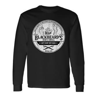 Blackbeard's Bar And Grill Long Sleeve T-Shirt - Thegiftio UK
