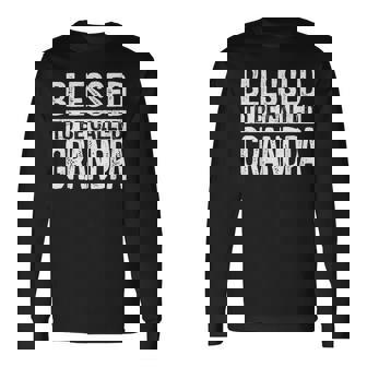 Blessed To Be Called Grandpa Dad Birthday Father's Day Long Sleeve T-Shirt | Mazezy