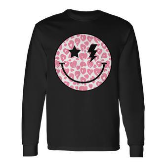 Blitz Blitz Leopard Print Pink Langarmshirts - Seseable